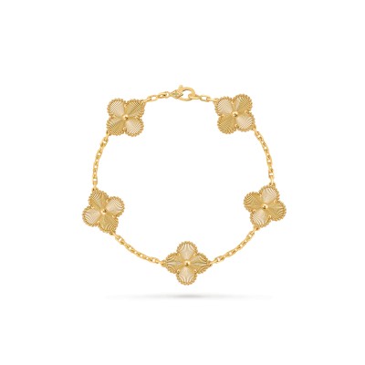 VAN CLEEF VINTAGE ALHAMBRA BRACELET, 5 MOTIFS VCARP3JK00
